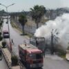 منوبة: احتراق حافلة نقل حضري بالكامل دون تسجيل أضرار بشرية