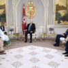 رئيس الدولة يشرف على موكب تسلم أوراق اعتماد عدد من السفراء الجدد